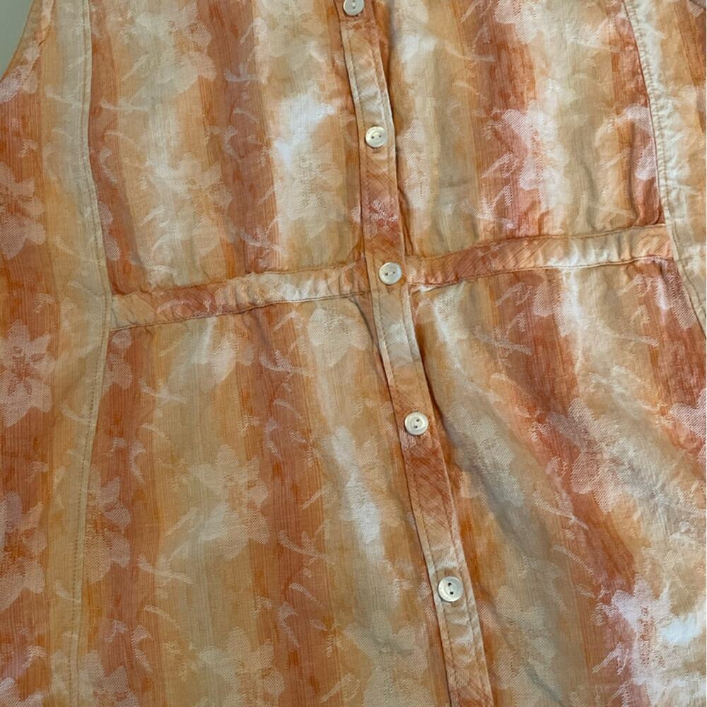 Woolrich Peach Fuzz Woven Textured Button Front S… - image 6